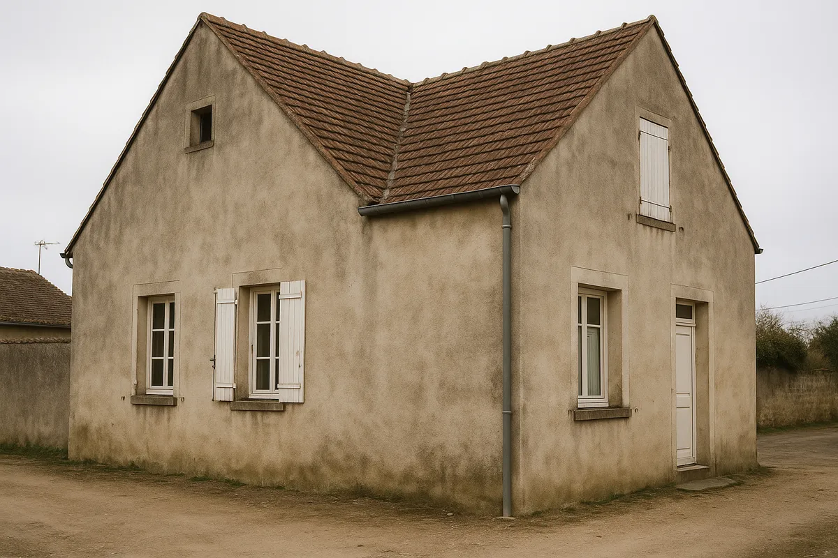 Façade avant travaux d'isolation thermique par l'extérieur
